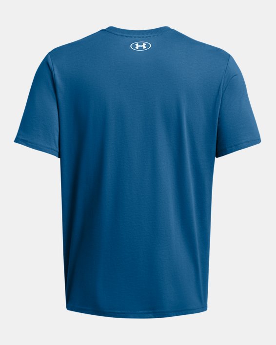 Men's UA Basketball Net Icon Short Sleeve, Blue, pdpMainDesktop image number 3